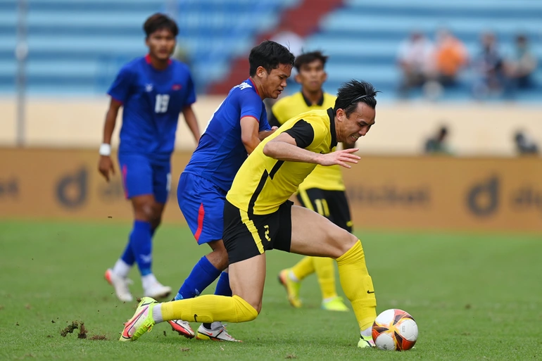 U23 Malaysia thất vọng vì trận hòa 2-2 trước U23 Campuchia