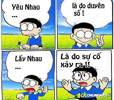 Ảnh chế nobita về tình yêu cực hài hước